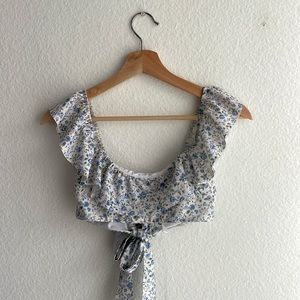 Reformation floral swim top